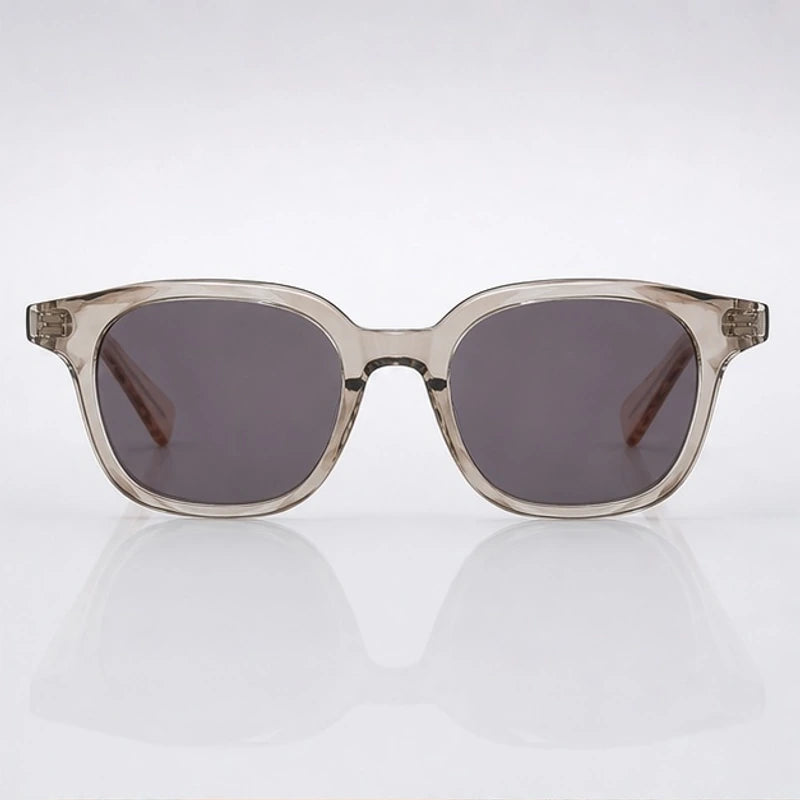 Briselle Women's Sculpted Square Sunglasses - Gray & Tan - sunglasses - Eric Muller - Image 2