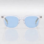 Briselle Women's Sculpted Square Sunglasses - Clear & Gold - sunglasses - Eric Muller - Image 2