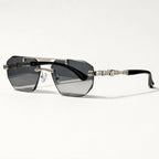 Caius Double-Bar Rimless Sunglasses - Slate - Sunglasses - Eric Muller - Image 1