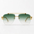 Caius Rimless Aviator Shades - Noir - sunglasses - Eric Muller - Image 2