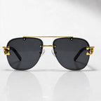 Caius Rimless Aviator Shades - Onyx - sunglasses - Eric Muller - Image 2