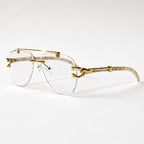 Caius Rimless Aviator Shades - Espresso - Sunglasses - Eric Muller - Image 1