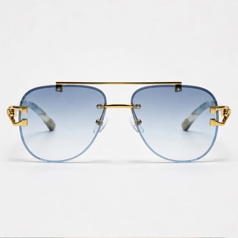 Caius Rimless Aviator Shades - Dusk - sunglasses - Eric Muller - Image 2