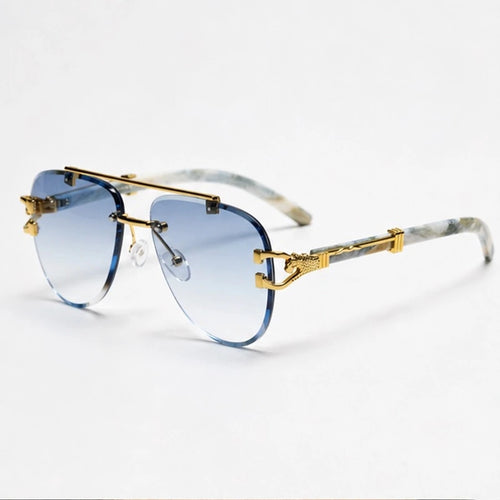 Caius Rimless Aviator Shades - Dusk - Sunglasses - Eric Muller - Image 1