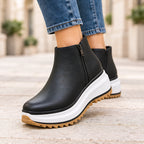 Calanthe Women's Platform Wedge Ankle Boots - Black - Shoes - Eric Muller - Image 2