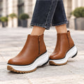 Calanthe Women's Platform Wedge Ankle Boots - Brown - Shoes - Eric Muller - Image 2
