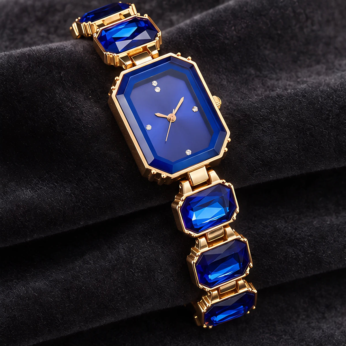 Calienne Women's Gemstone Bracelet Quartz Watch - Blue - Accessories > Watches > Bracelet Watches - Eric Muller - Image 2