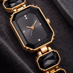 Calienne Women's Gemstone Bracelet Quartz Watch - Black - female - Eric Muller - Image 3