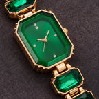 Calienne Women's Gemstone Bracelet Quartz Watch - Green - female - Eric Muller - Image 3