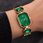 Calienne Women's Gemstone Bracelet Quartz Watch - Green - Accessories > Watches > Bracelet Watches - Eric Muller - Image 1