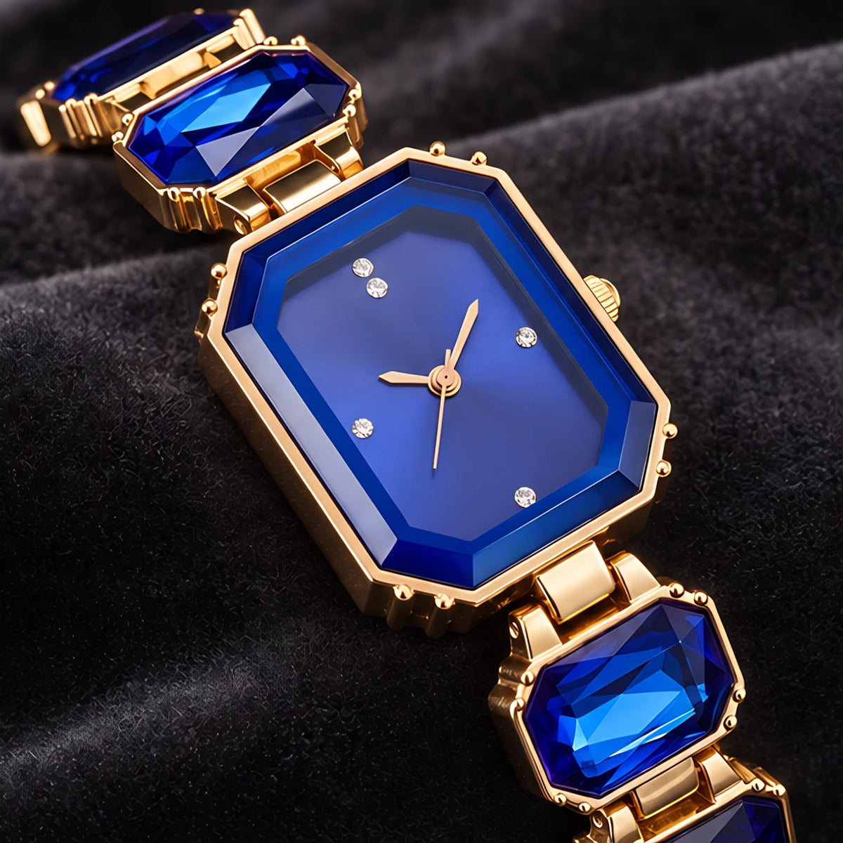 Calienne Women's Gemstone Bracelet Quartz Watch - Blue - female - Eric Muller - Image 3