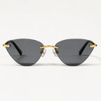 Calista Rimless Cat-Eye Shades - Smoke - sunglasses - Eric Muller - Image 2