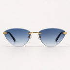 Calista Rimless Cat-Eye Shades - Denim - sunglasses - Eric Muller - Image 2