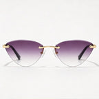 Calista Rimless Cat-Eye Shades - Plum - sunglasses - Eric Muller - Image 2