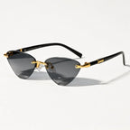 Calista Rimless Cat-Eye Shades - Smoke - Sunglasses - Eric Muller - Image 1