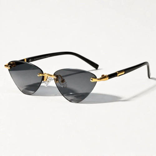 Calista Rimless Cat-Eye Shades - Smoke - Sunglasses - Eric Muller - Image 1