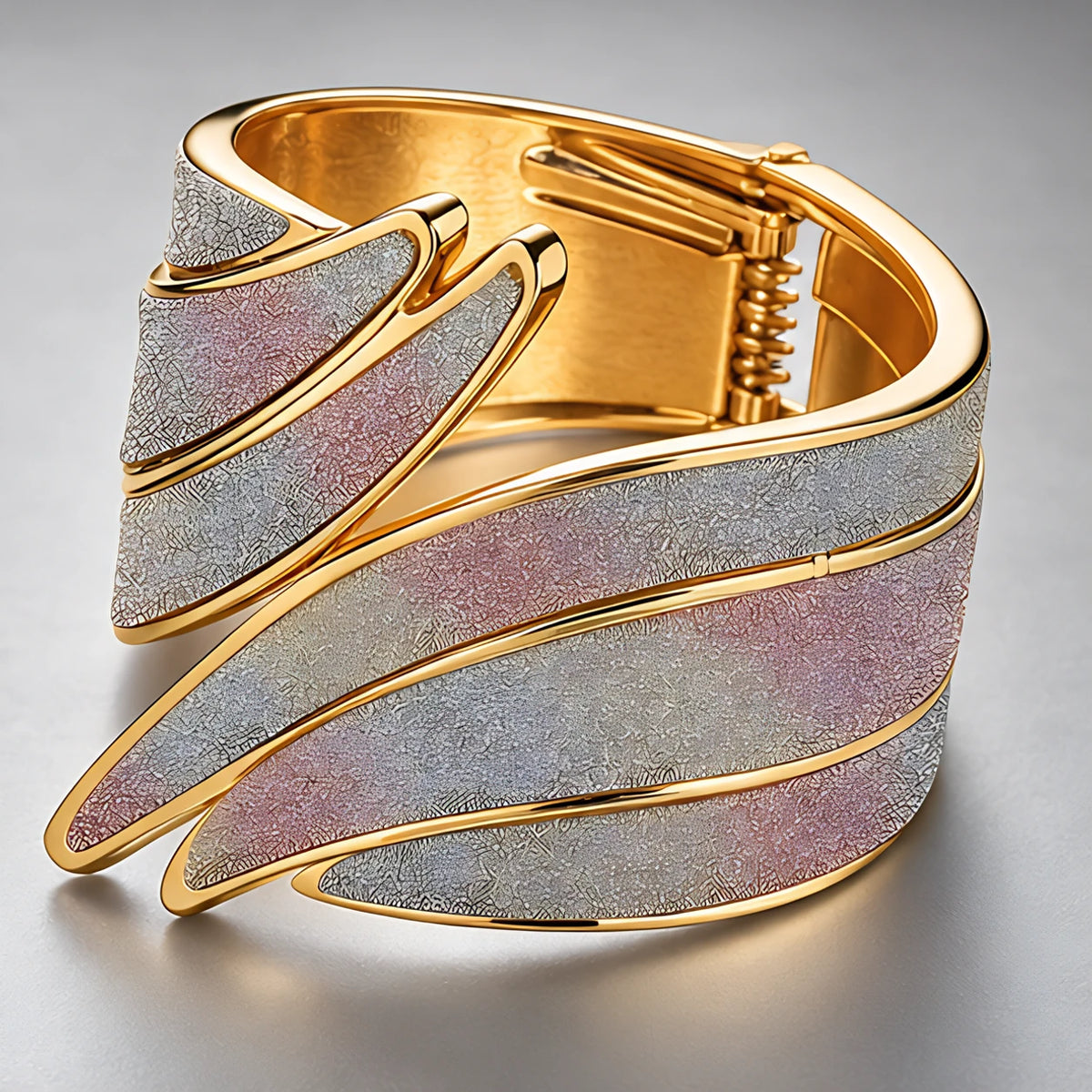 Calivelle Women's Glitter Cuff Bracelet - Gold Multi colored - Bracelets - Eric Muller - Image 2