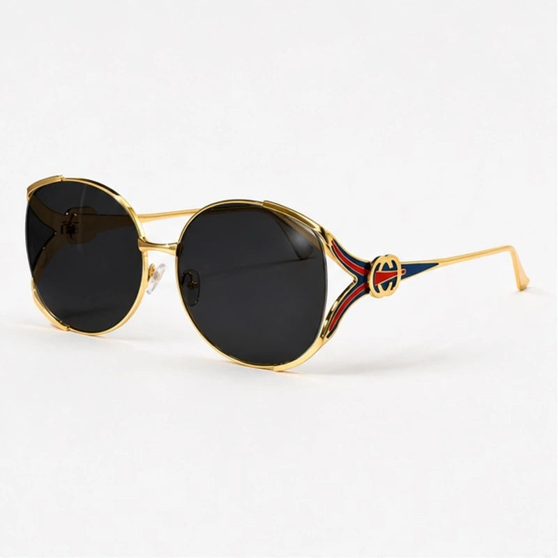 Callista Oversized Round Shades - Noir - Sunglasses - Eric Muller - Image 1