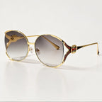 Callista Oversized Round Shades - Brume - Sunglasses - Eric Muller - Image 1