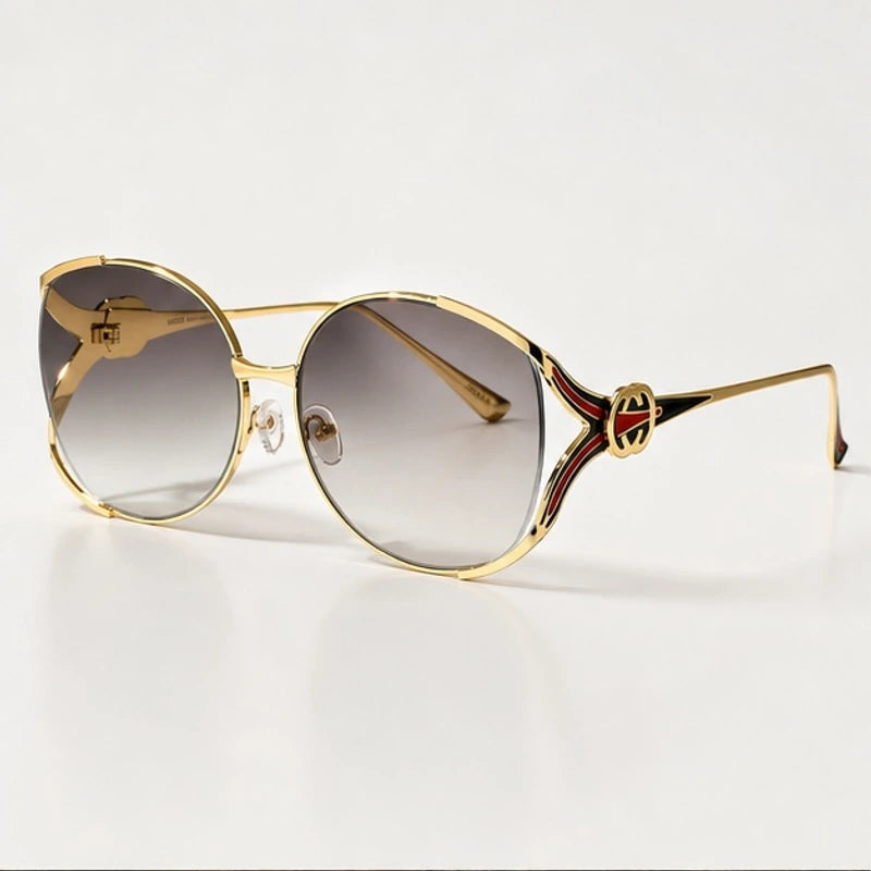 Callista Oversized Round Shades - Brume - Sunglasses - Eric Muller - Image 1