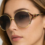 Callista Oversized Round Shades - Brume - oversized sunglasses - Eric Muller - Image 3