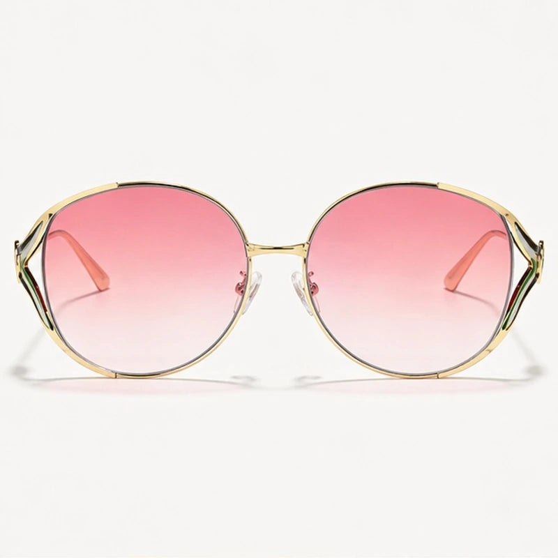 Callista Oversized Round Shades - Rose - sunglasses - Eric Muller - Image 2
