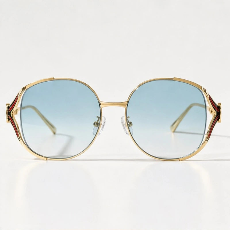 Callista Oversized Round Shades - Glace - sunglasses - Eric Muller - Image 2