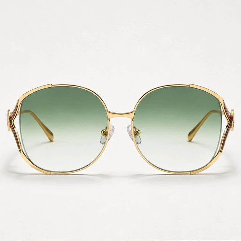 Callista Oversized Round Shades - Jade - sunglasses - Eric Muller - Image 2