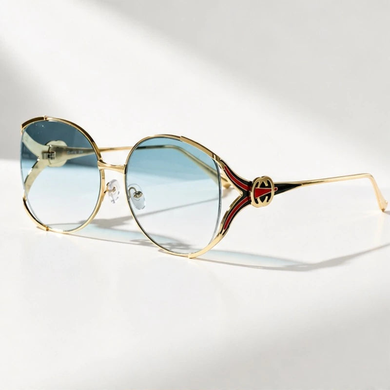 Callista Oversized Round Shades - Glace - Sunglasses - Eric Muller - Image 1
