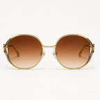 Callista Oversized Round Shades - Caramel - sunglasses - Eric Muller - Image 2