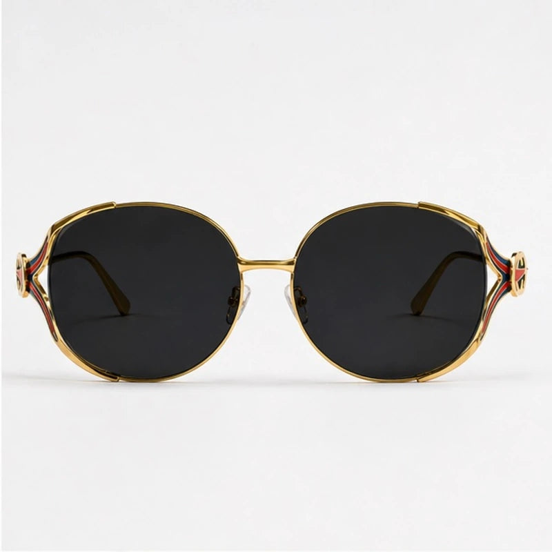 Callista Oversized Round Shades - Noir - sunglasses - Eric Muller - Image 2