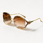 Callista Oversized Round Shades - Caramel - Sunglasses - Eric Muller - Image 1