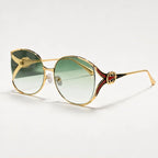 Callista Oversized Round Shades - Jade - Sunglasses - Eric Muller - Image 1