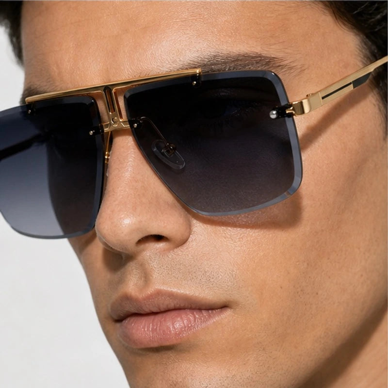 Calvar Rimless Shades - Midnight - rimless sunglasses - Eric Muller - Image 3