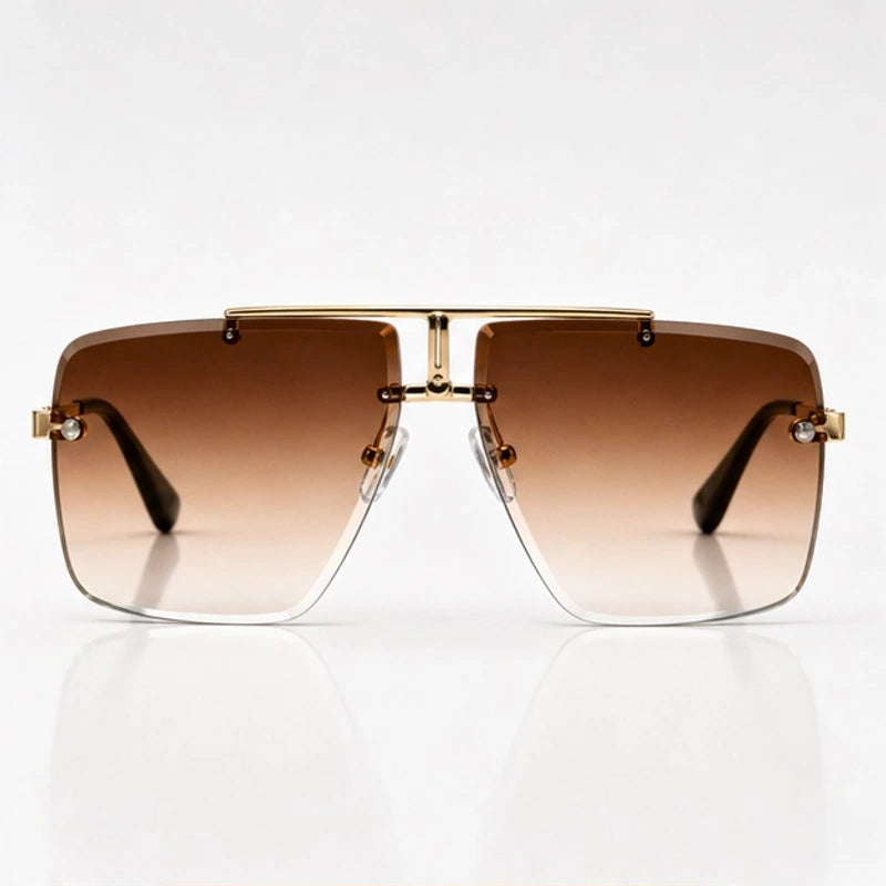 Calvar Rimless Shades - Amber - sunglasses - Eric Muller - Image 2