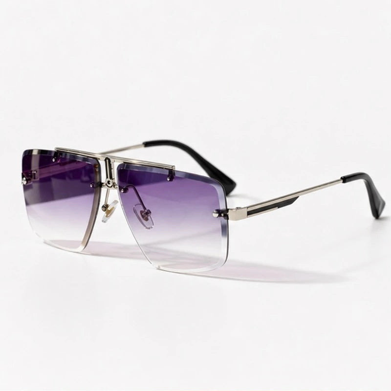 Calvar Rimless Shades - Violet - Sunglasses - Eric Muller - Image 1