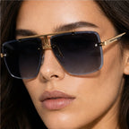 Calvar Rimless Shades - Midnight - oversized sunglasses - Eric Muller - Image 4