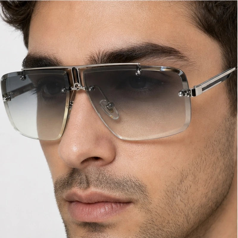 Calvar Rimless Shades - Ash - rimless sunglasses - Eric Muller - Image 3