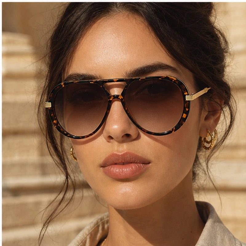 Caspian Aviator Shades - Brown - aviator sunglasses - Eric Muller - Image 3