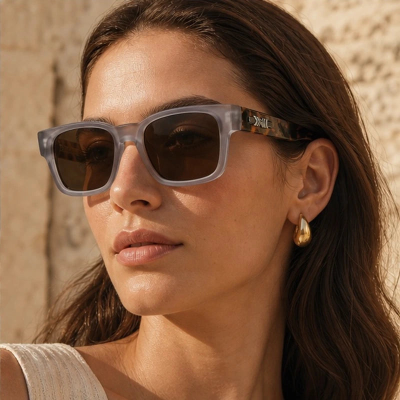 Caspian Polarized Shades - Silver Tortoiseshell - uv400 protection - Eric Muller - Image 4