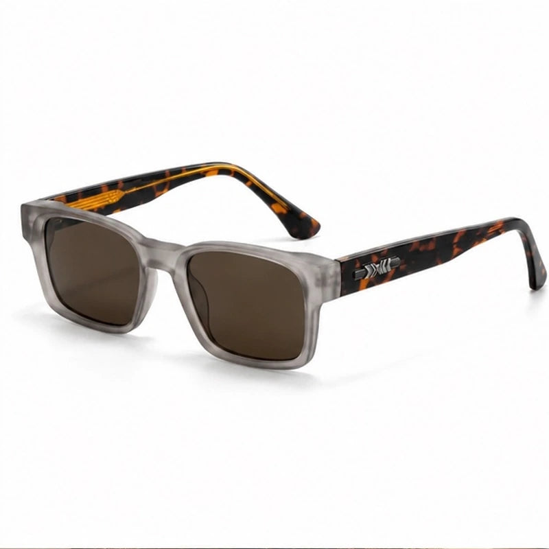 Caspian Polarized Shades - Silver Tortoiseshell - Sunglasses - Eric Muller - Image 1