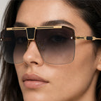 Caspian Semi-Rimless Shades - Slate - browline - Eric Muller - Image 4