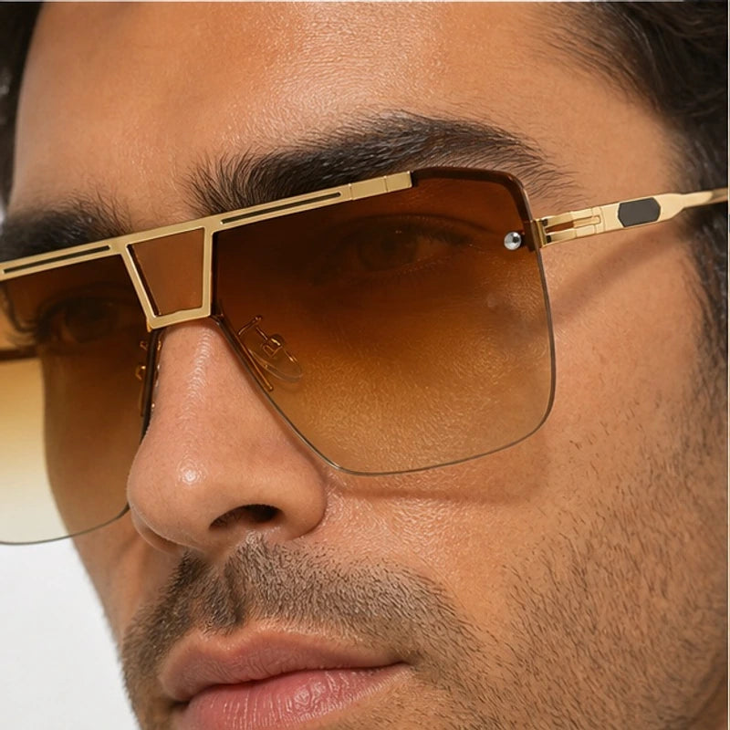 Caspian Semi-Rimless Shades - Amber - semi-rimless - Eric Muller - Image 3