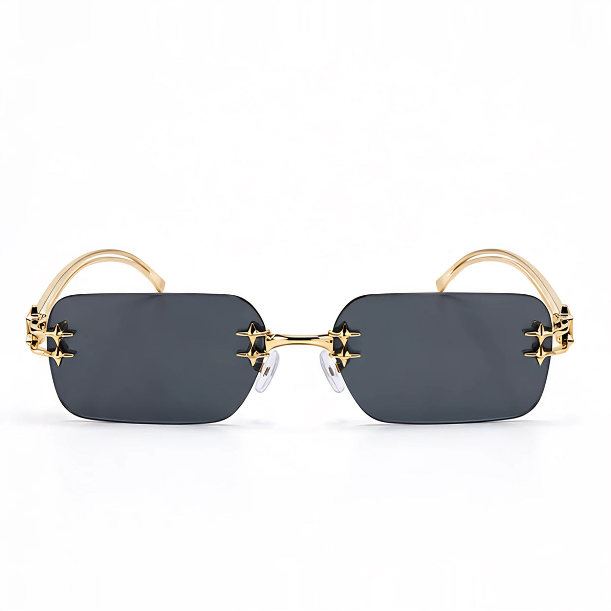 Cassia Women's Square Rimless Sunglasses - Black - Sunglasses - Eric Muller - Image 2