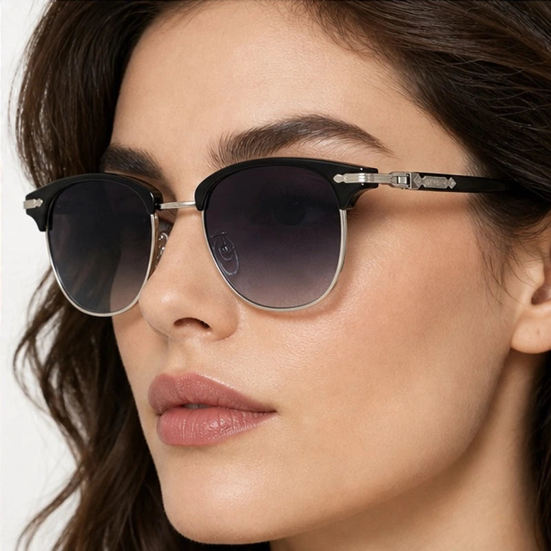 Cavendish Browline Shades - Slate - half-rim frames - Eric Muller - Image 4