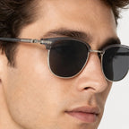 Cavendish Browline Shades - Smoke - half-rim frames - Eric Muller - Image 4