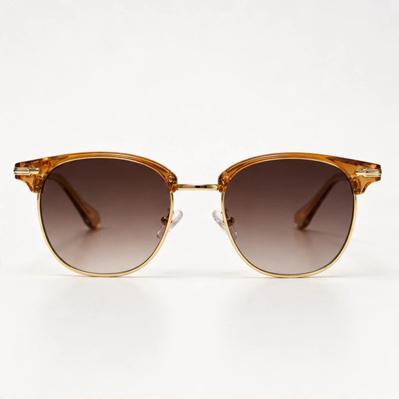 Cavendish Browline Shades - Amber - sunglasses - Eric Muller - Image 2