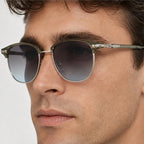 Cavendish Browline Shades - Sage - browline sunglasses - Eric Muller - Image 3