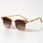 Cavendish Browline Shades - Amber - Sunglasses - Eric Muller - Image 1
