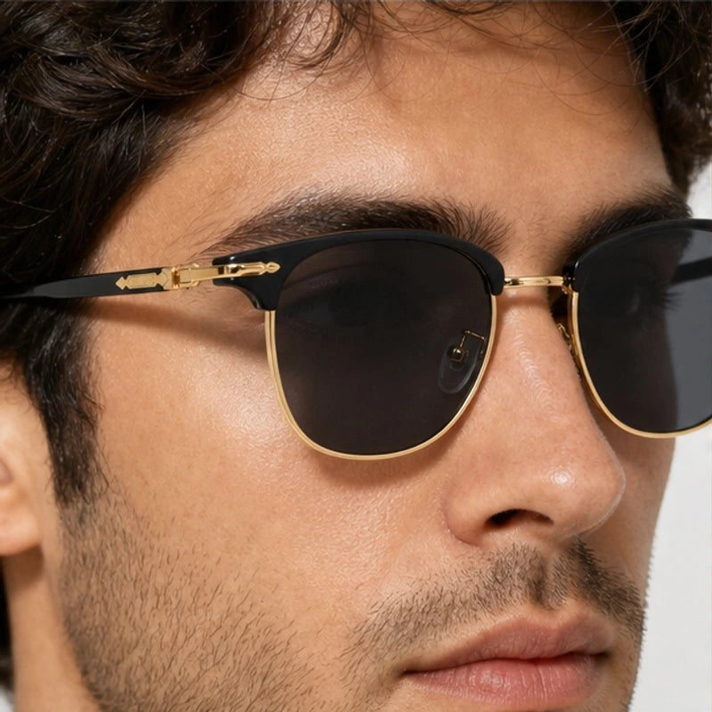 Cavendish Browline Shades - Onyx - browline sunglasses - Eric Muller - Image 3